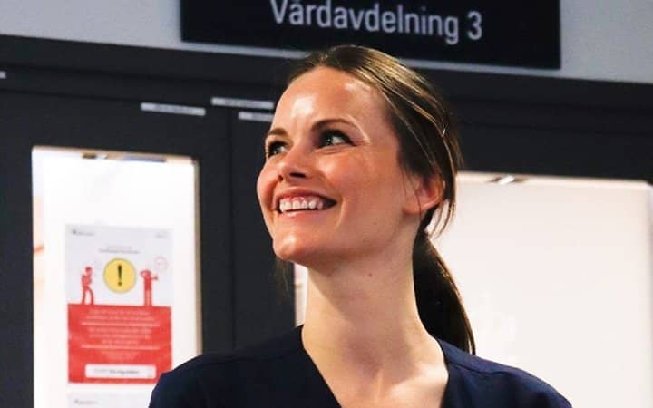 Inspiring Person Of The Week: Sweden's Princess Sofia Joins Hospital Workers To Help Them Fight COVID-19