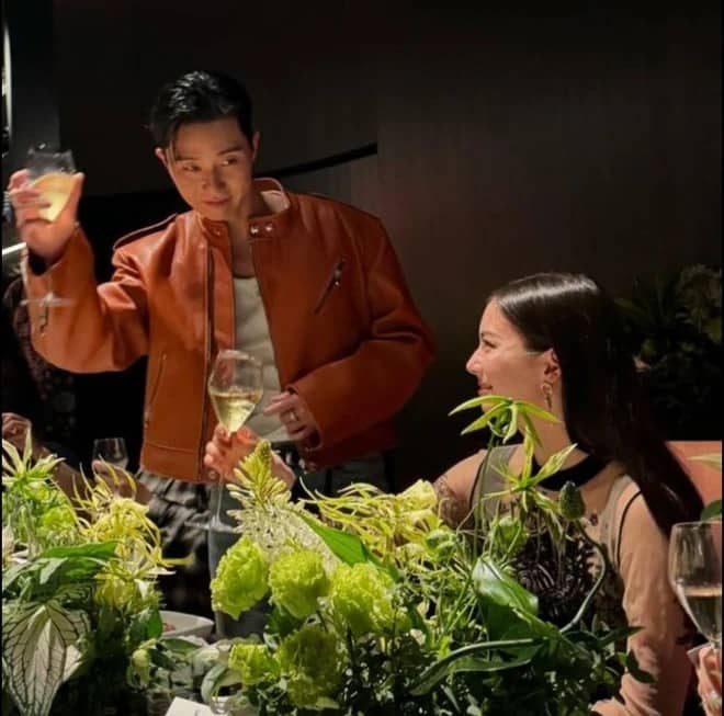 Park Seo Joon and Lauren Tsai