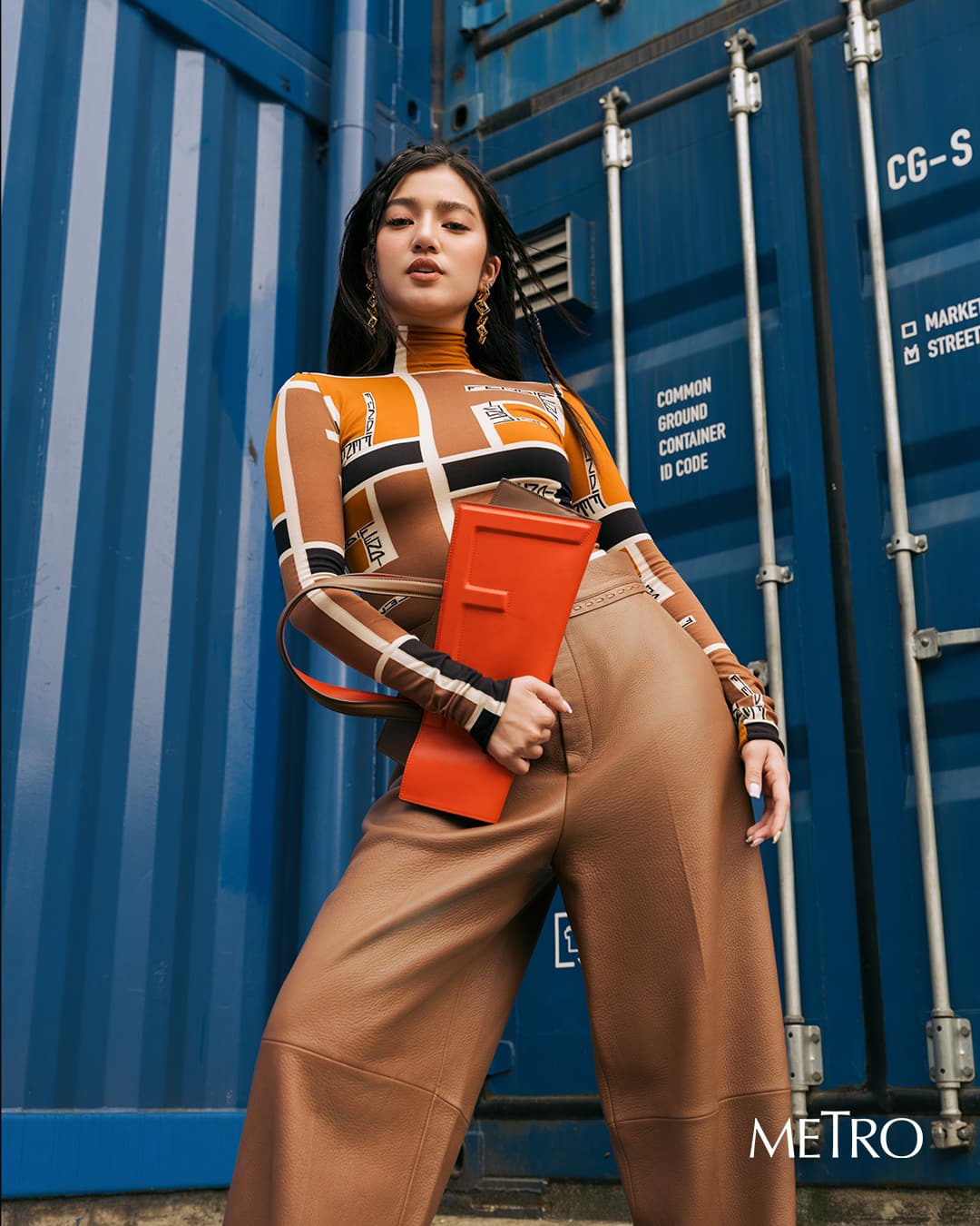 Belle Mariano in Seoul, South Korea with Metro magazine 