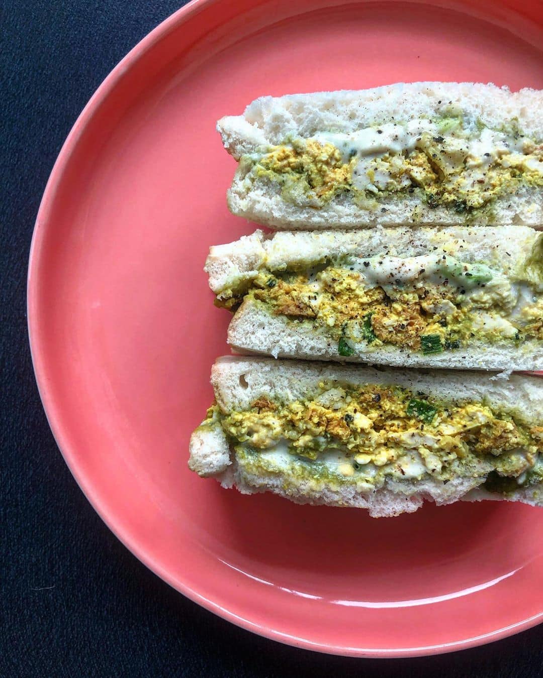 Plant-based egg salad sandwich Plant-based egg salad sandwich