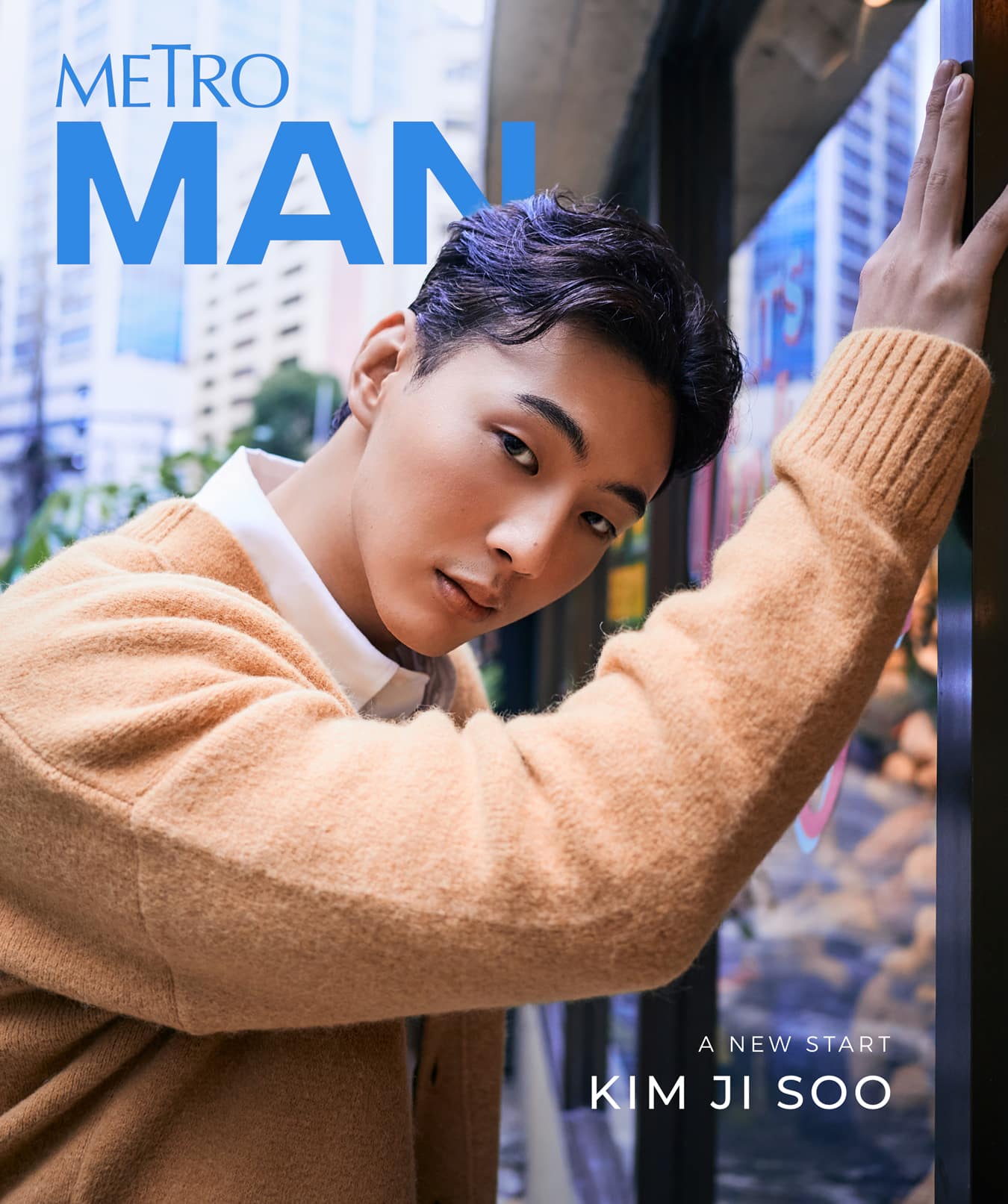 Kim Ji Soo is on the cover of Metro Man