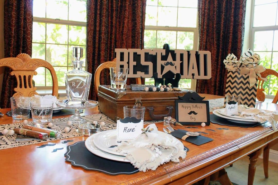 10 Table Setting Ideas That Celebrate The Man Of The House | Metro.Style