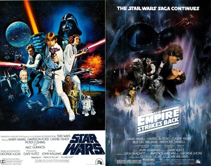 Posters for A New Hope and Empire Strikes Back Posters for A New Hope and Empire Strikes Back