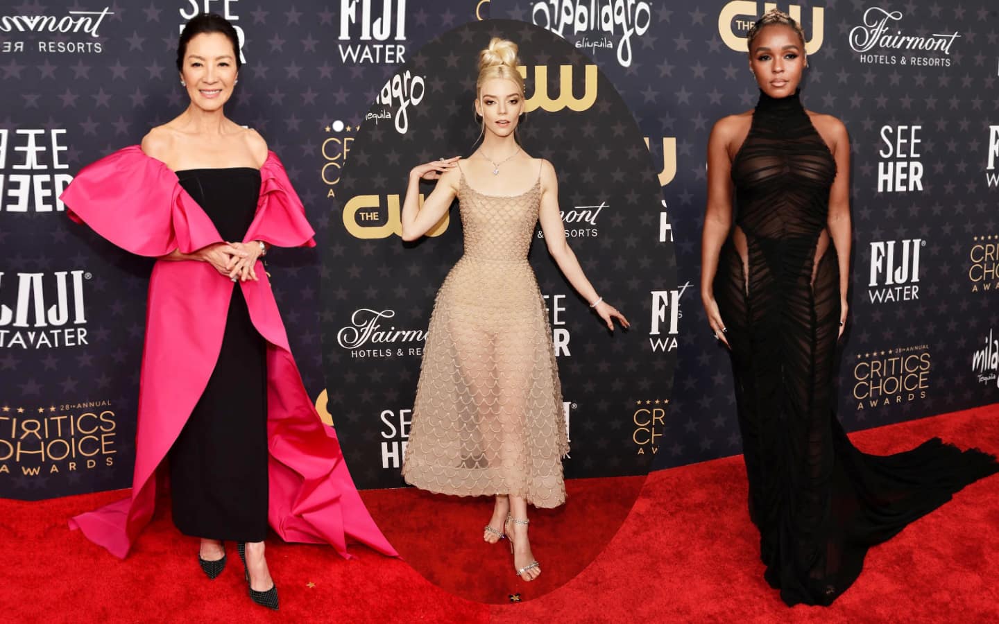 The 10 best dressed at the Critics' Choice Awards 2023