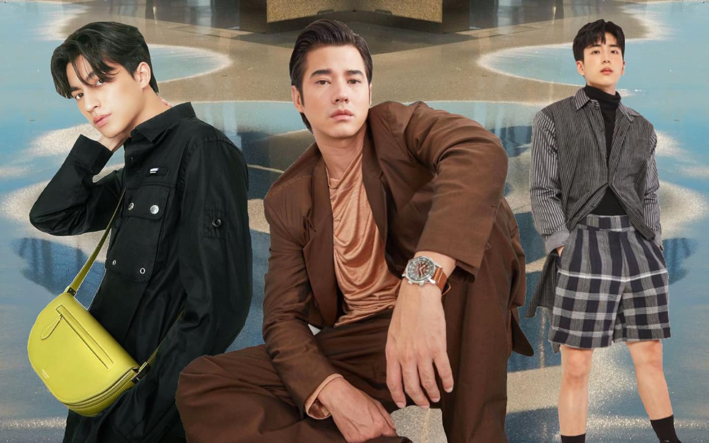 Mario Maurer Models Louis Vuitton for Harper's BAZAAR MEN Thailand