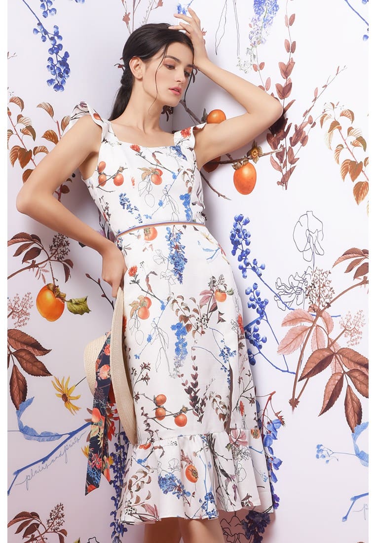 plains and prints floral dress