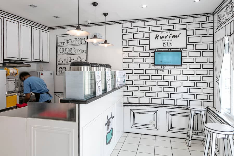 Step Into A 2D Sketch When You Visit This Milk Tea Bar Metro.Style