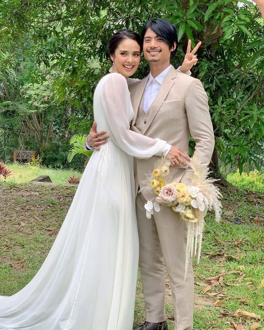 meghan young wedding gown