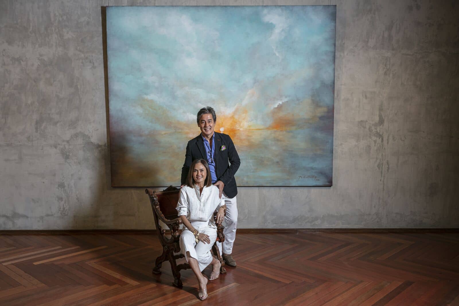 Joanna and Raul Francisco of Provenance Art Gallery Joanna and Raul Francisco of Provenance Art Gallery