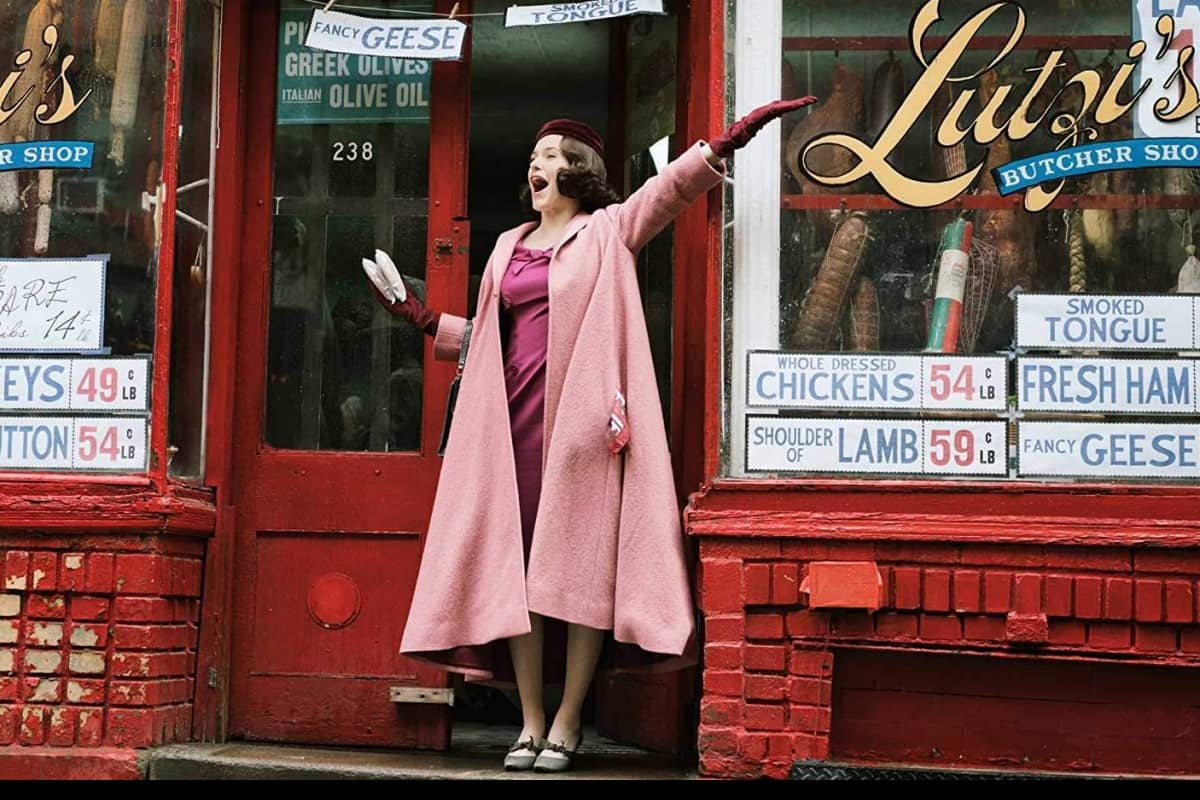 Rachel Brosnahan in The Marvelous Mrs. Maisel Rachel Brosnahan in The Marvelous Mrs. Maisel