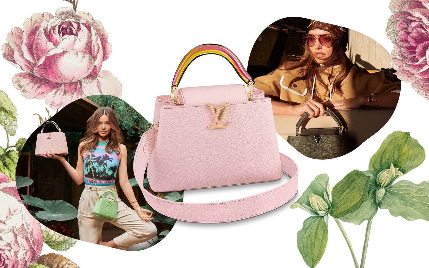 Miranda Kerr Models LOUIS VUITTON Capucines Bag Collection