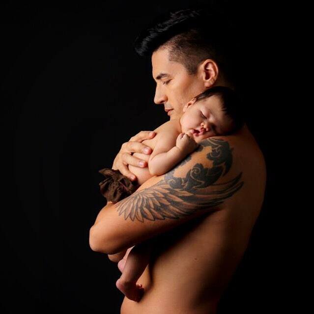 Troy Montero with daughter Rocket Miller. Troy Montero with daughter Rocket Miller.