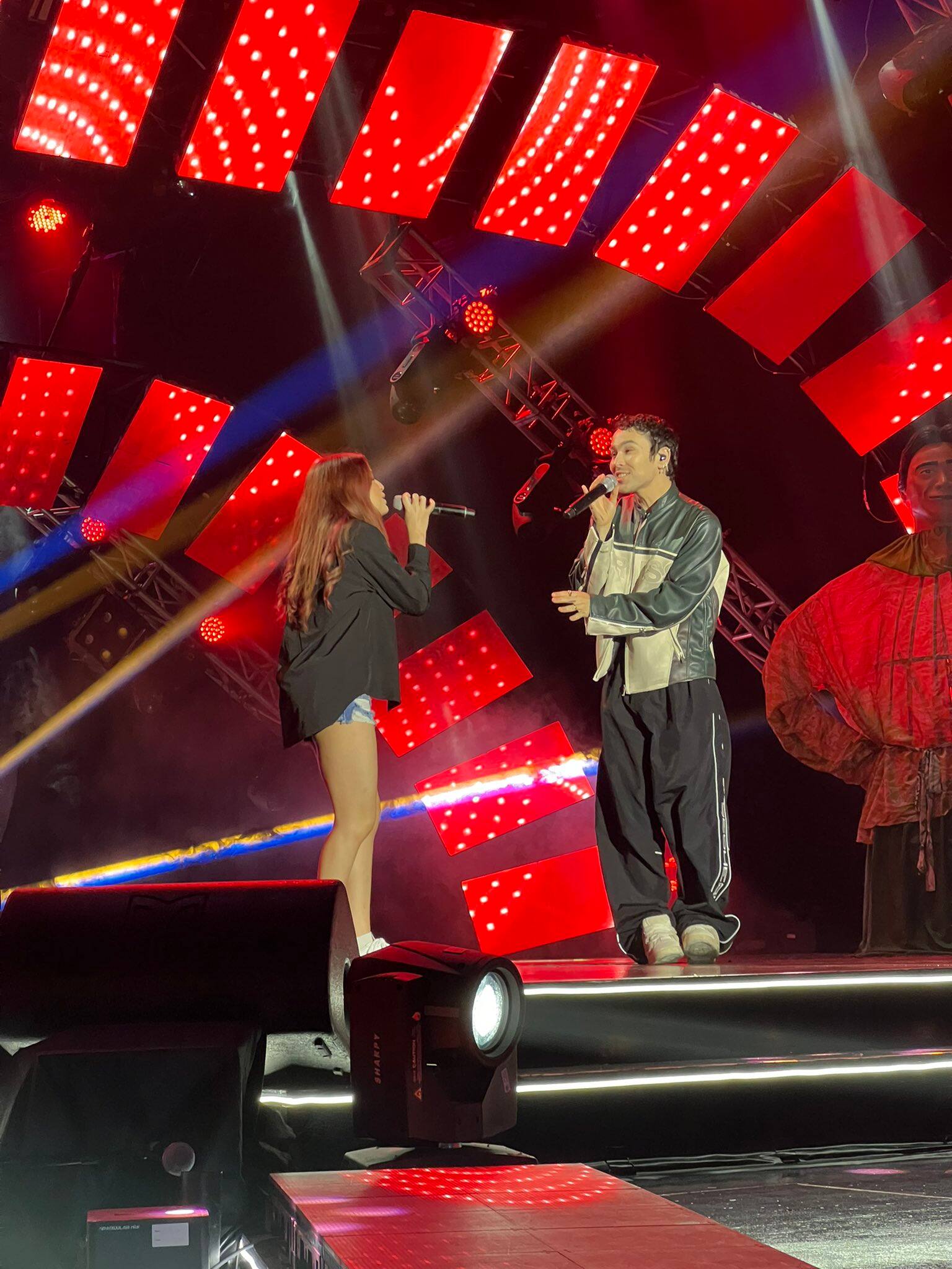 Alexa Ilacad rehearsing with MAX