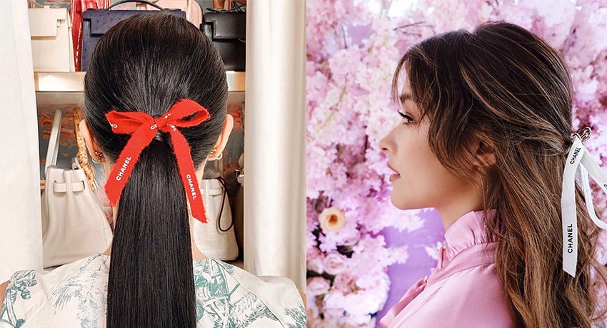 MetroBeautyWatch: Here Are 5 Ways To Wear A Chanel Ribbon In Your Hair