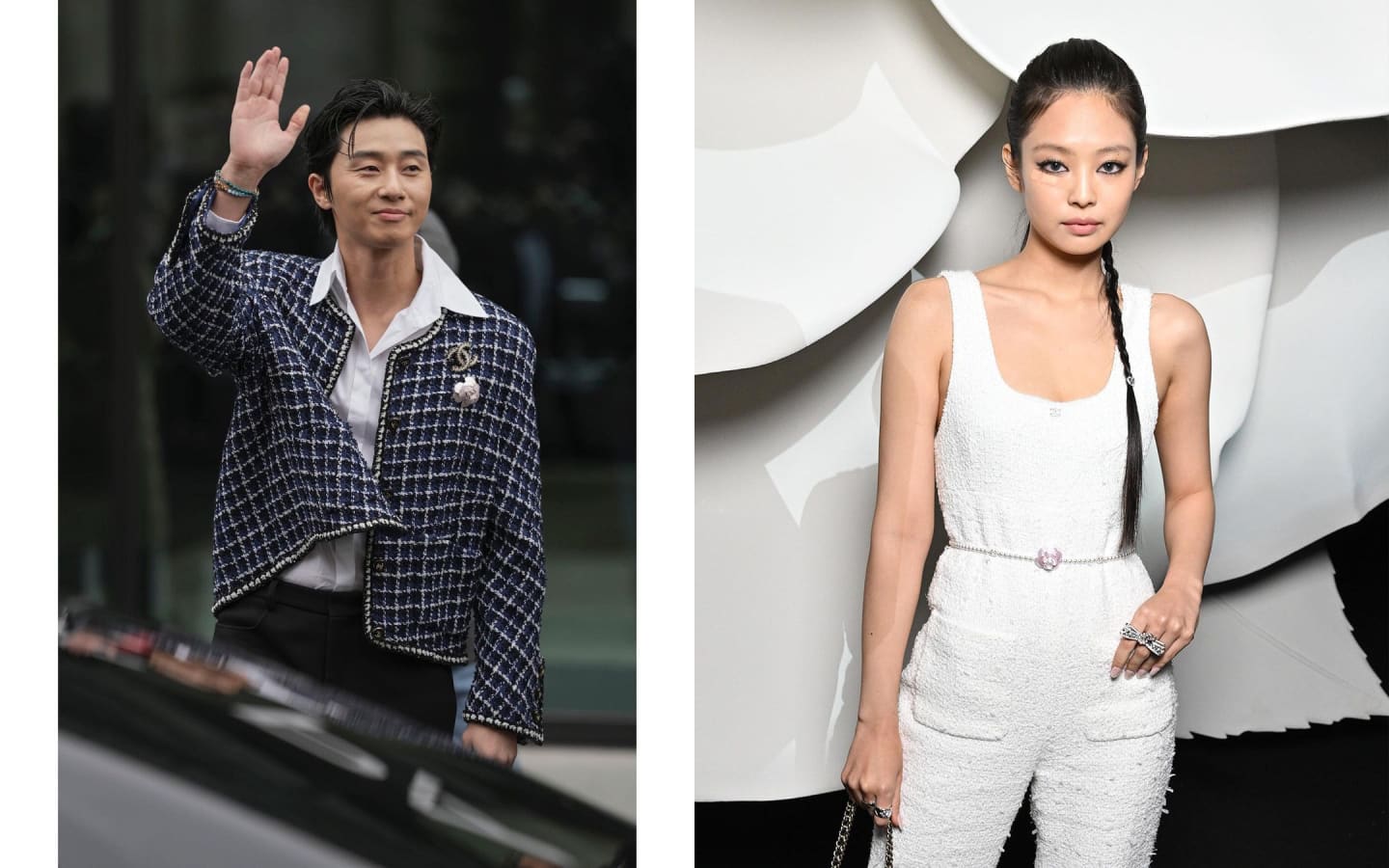 BLACKPINK's Jennie and Park Seo Joon look stunning at the Chanel show  during Paris Fashion Week