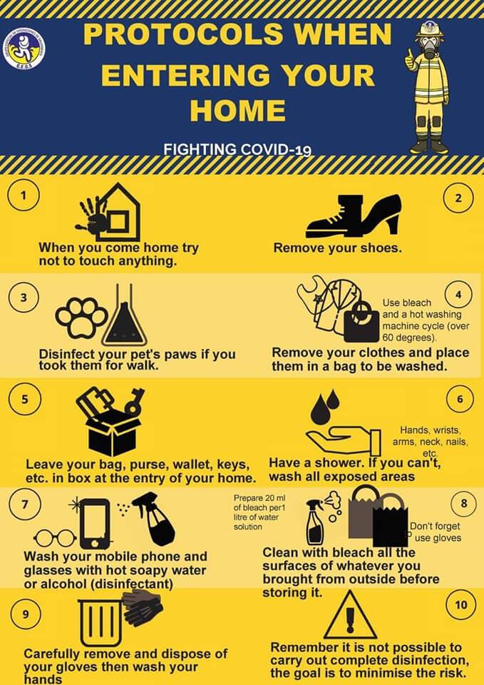 Protocols When Entering Your Home Protocols When Entering Your Home